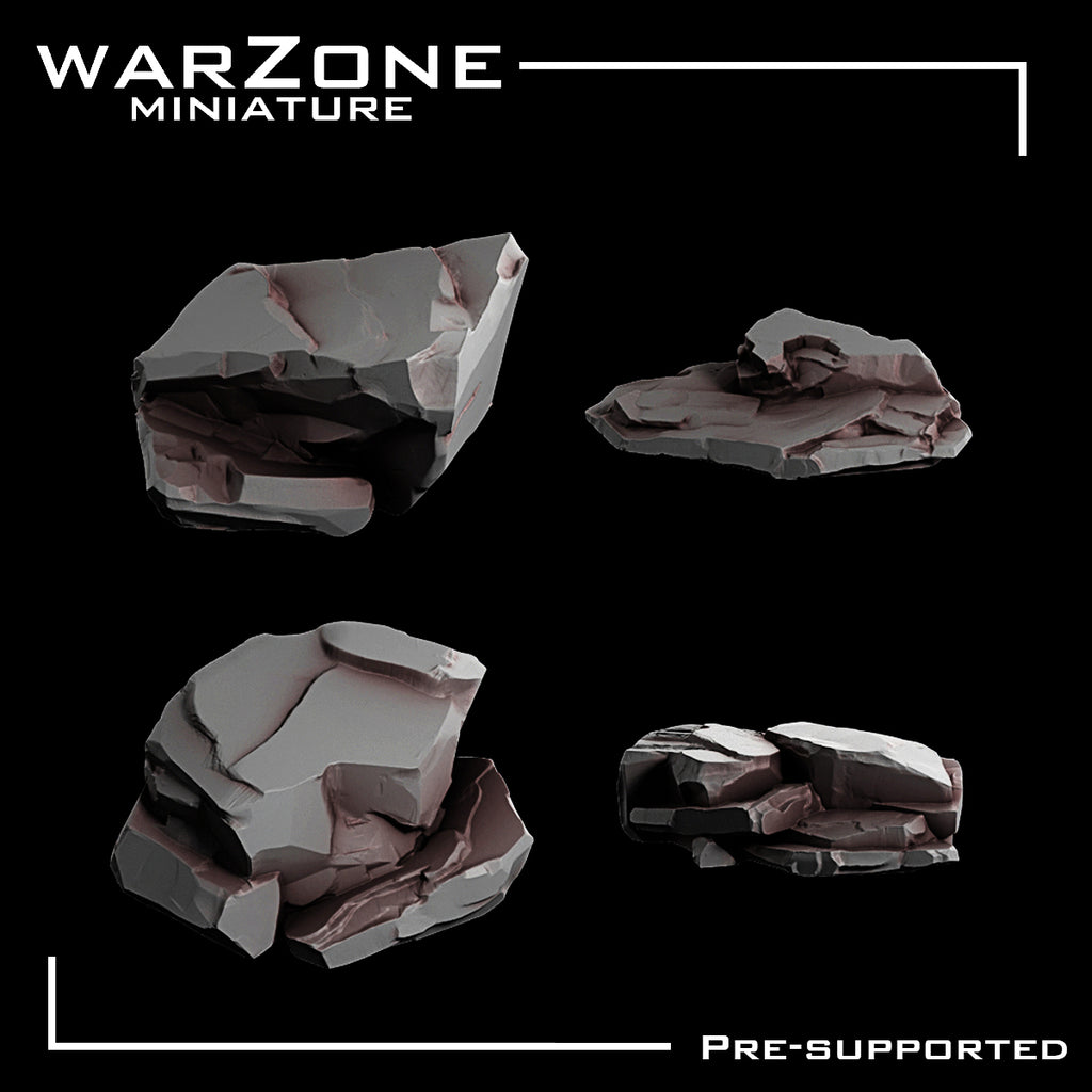 Rocas de Resina para bases de Miniaturas Vol. 2