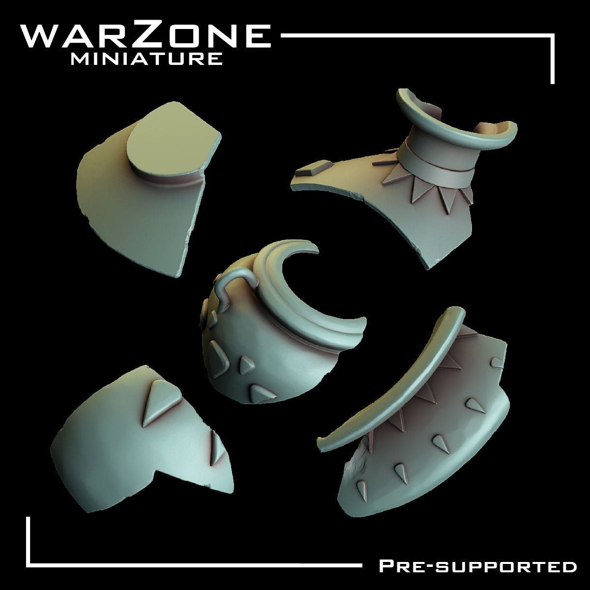 Set de Cerámica Antigua Arruinada para Bases de Miniaturas