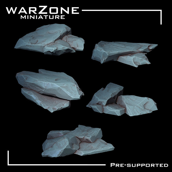 Rocas de Resina para bases de Miniaturas Vol. 1