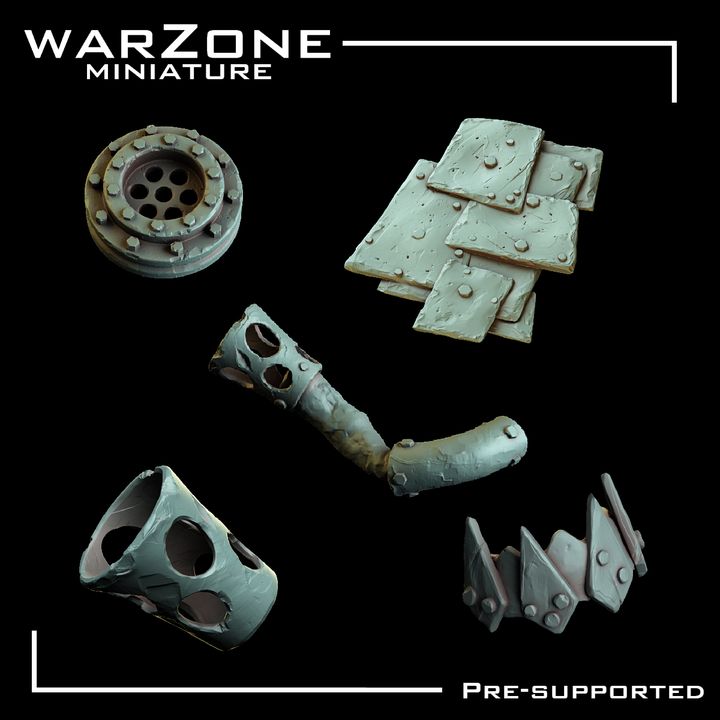 Bits de Vehículos Orkos vol.2 - Ruedas, Motores, Herramientas, Barriles