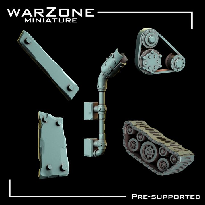 Bits de Vehículos Orkos vol. 4 - Tiras de Tanque y Partes de Vehículos