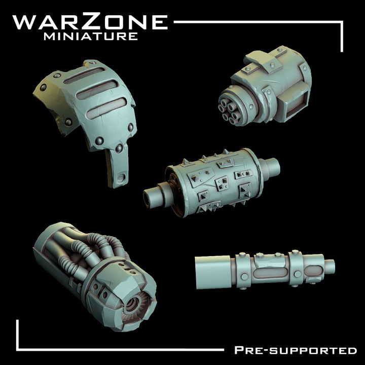 Bits de Vehículos Orkos vol. 3 - Placas metálicas y Partes de Armas