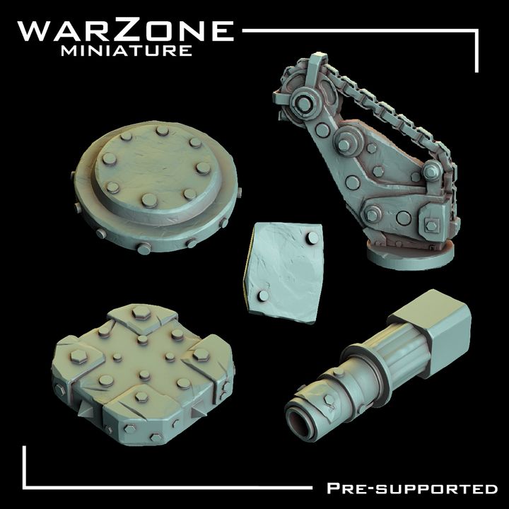 Bits de Vehículos Orkos vol. 3 - Placas metálicas y Partes de Armas