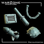 Bits de Vehículos Orkos vol. 1 - Ruedas, Placas, Cohetes y Tubos de Escape.