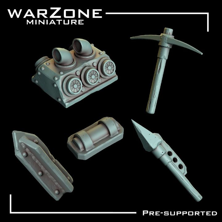 Bits de Vehículos Orkos vol.2 - Ruedas, Motores, Herramientas, Barriles