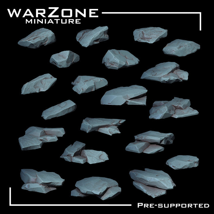 Rocas de Resina para bases de Miniaturas Vol. 1