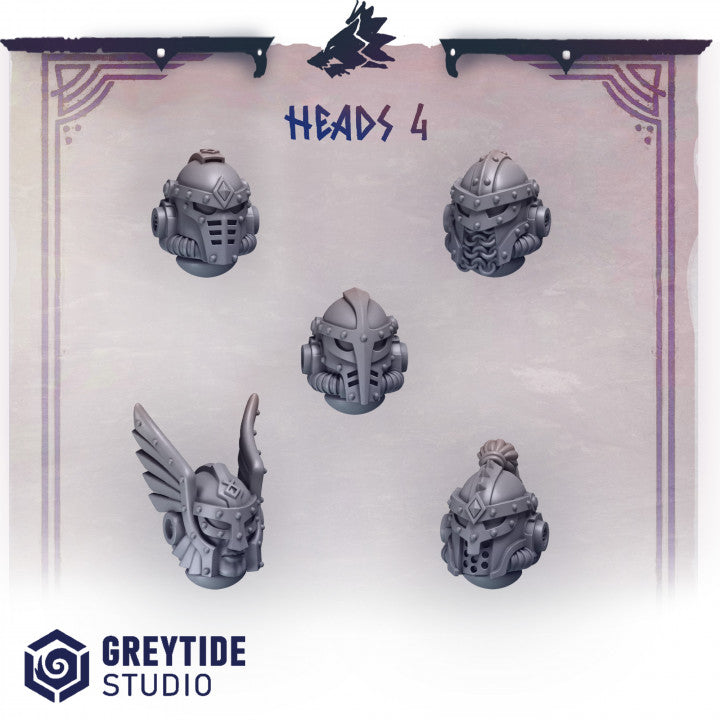 Primal Hounds Cabezas y Cascos - Space Marines - Greytide Studio