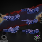 Garras de Pesadilla (x5) - Bits de Personalización para Guerreros Corrompidos 38mm
