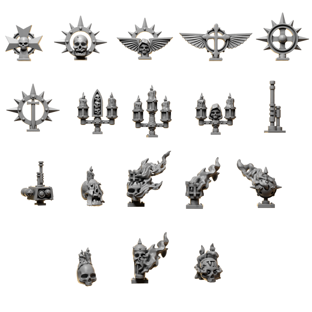 Eternal Pilgrims Power Pack Decorations (x54) - Space Marines - Greytide Studio