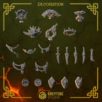 Anvil Wardens Heraldry Decoration Bits (x60) - Greytide Studio