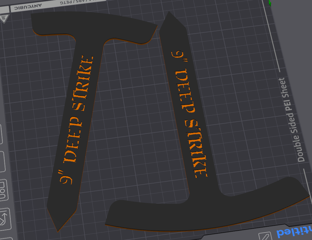 Set de 2 Tokens Deep Strike 9" - Medidor Teletransporte Warhammer 40K PLA