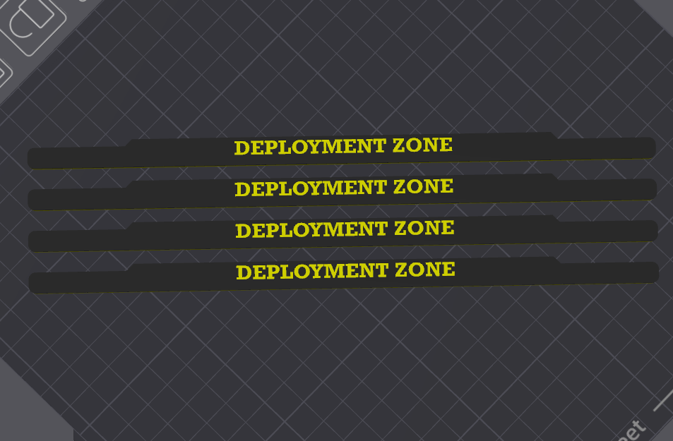 Set de 4 Tokens Deployment Zone - Marcadores de Zona de Despliegue PLA