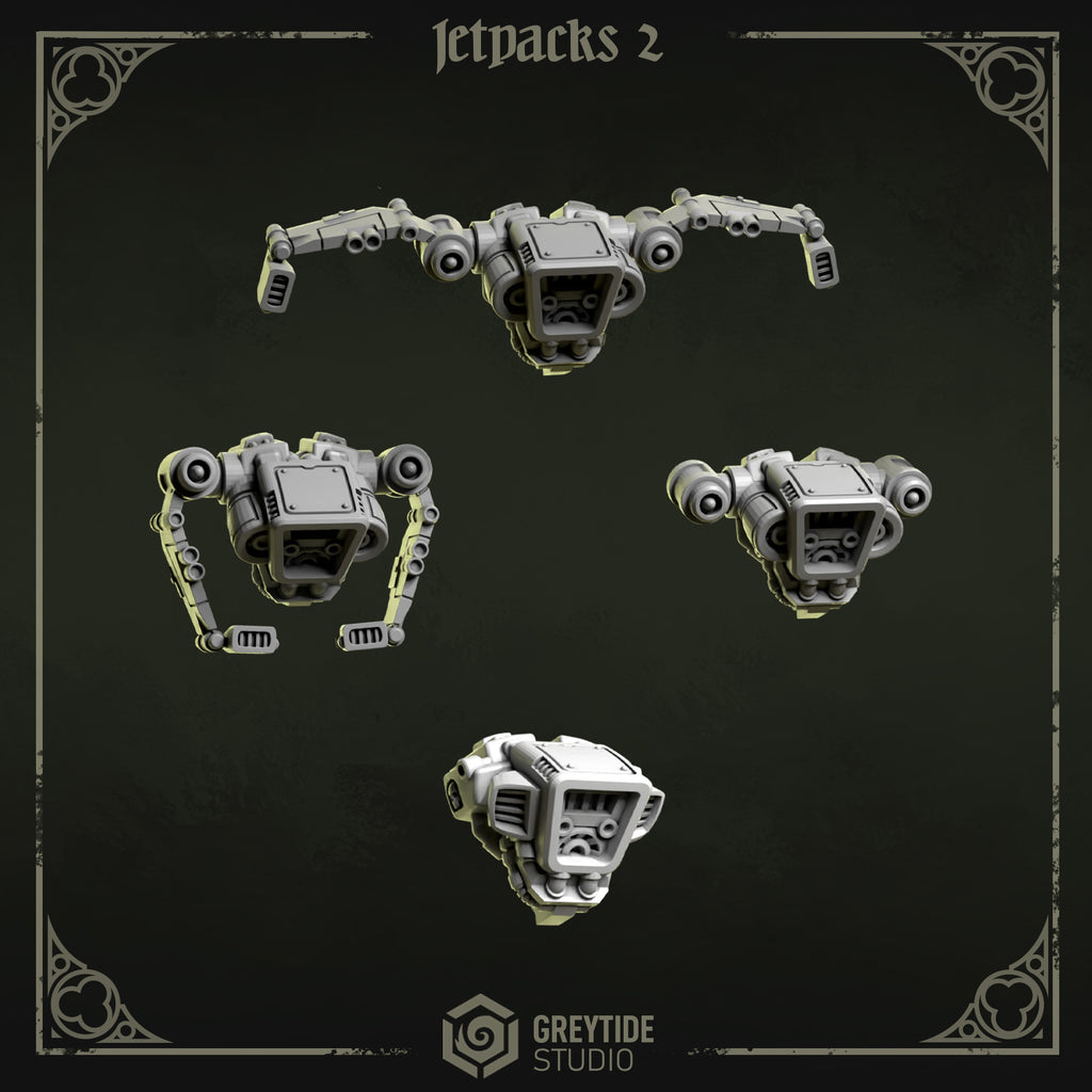 Eternal Pilgrims Jetpacks (9 bits) - Space Marines - Greytide Studio