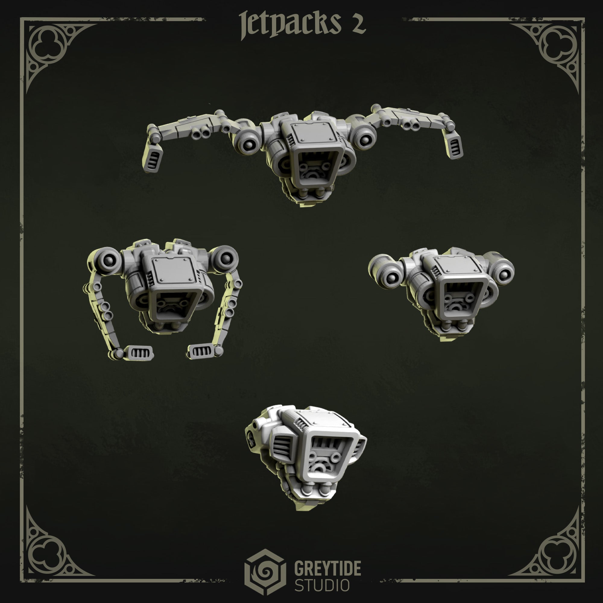Eternal Pilgrims Jetpacks (9 bits) - Space Marines - Greytide Studio