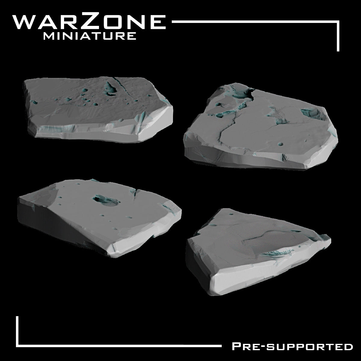 Rocas de Resina para bases de Miniaturas Vol. 4