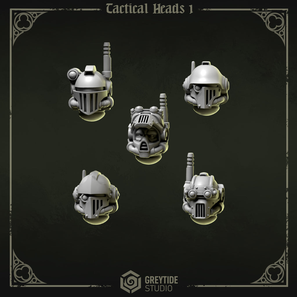 Eternal Pilgrims Stealth Heads (10 bits) - Space Marines - Greytide Studio