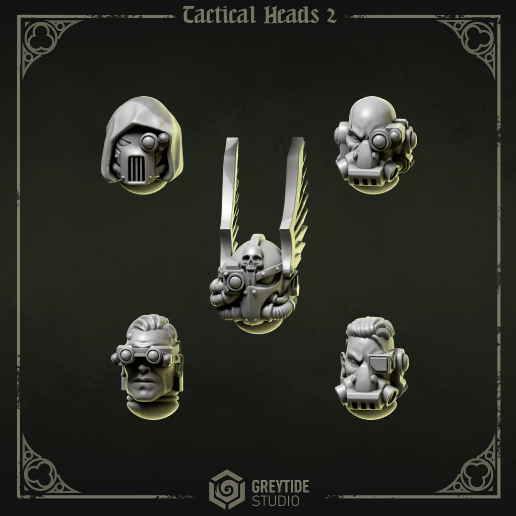 Eternal Pilgrims Stealth Heads (10 bits) - Space Marines - Greytide Studio
