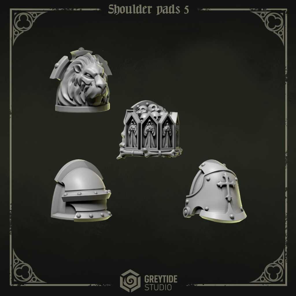 Eternal Pilgrims Hombreras - Space Marines - Greytide Studio