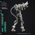 Jinx League of Legends Estatua Fan-Art