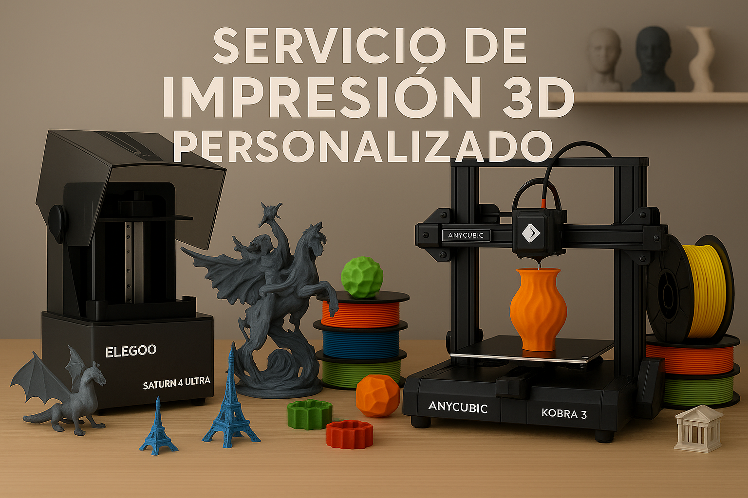 Servicio de impresión 3D personalizado