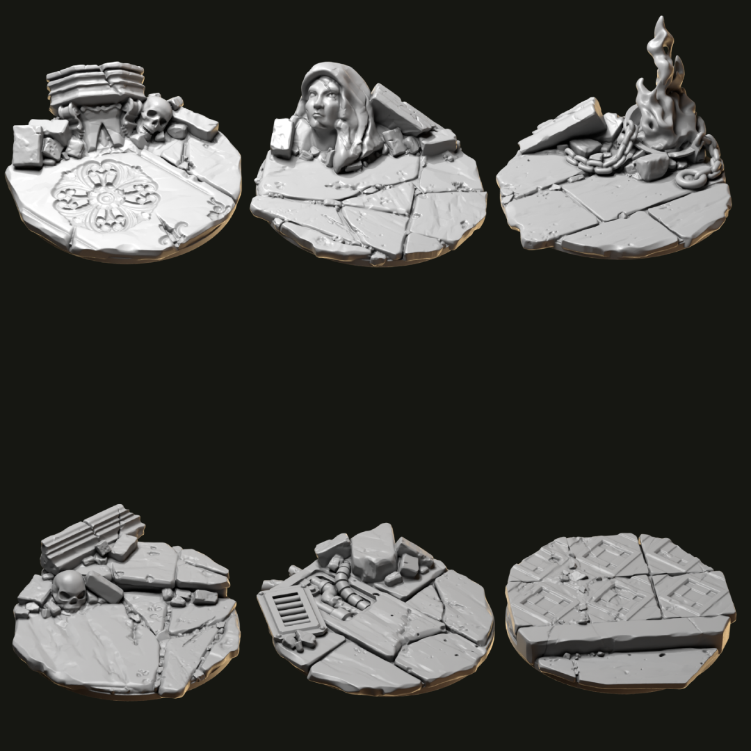 Eternal Pilgrims Base Toppers 25 mm, 32 mm y 40 mm - Greytide Studio