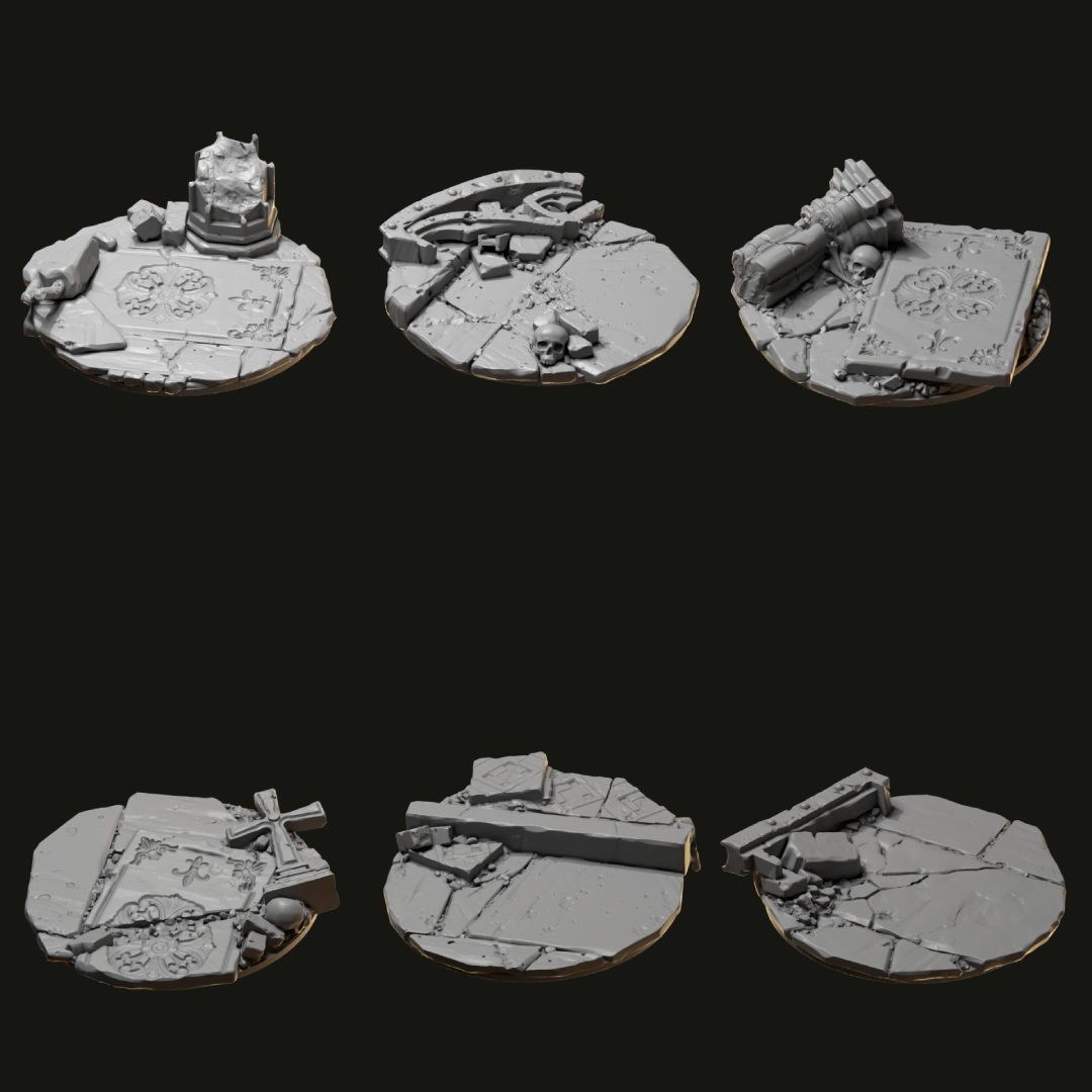 Eternal Pilgrims Base Toppers 25 mm, 32 mm y 40 mm - Greytide Studio